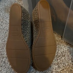 Toms Animal Print wedge booties